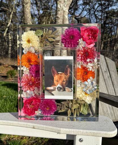 5” x 7” Frame Floral Preservation Keepsake