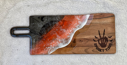 Halloween Cutting/Charcuterie Board - Acacia