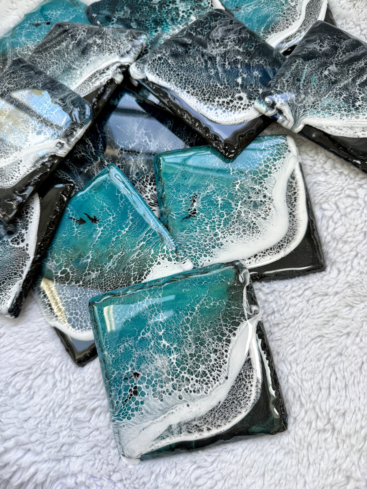 Slate Resin Ocean Wave Coasters 4/9/26