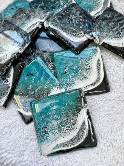 Slate Resin Ocean Wave Coasters 4/9/26