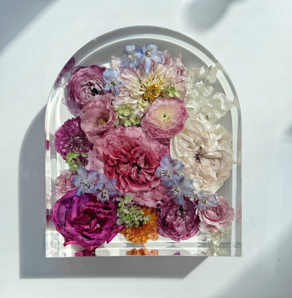 10" Arch Floral Preservation Keepsake