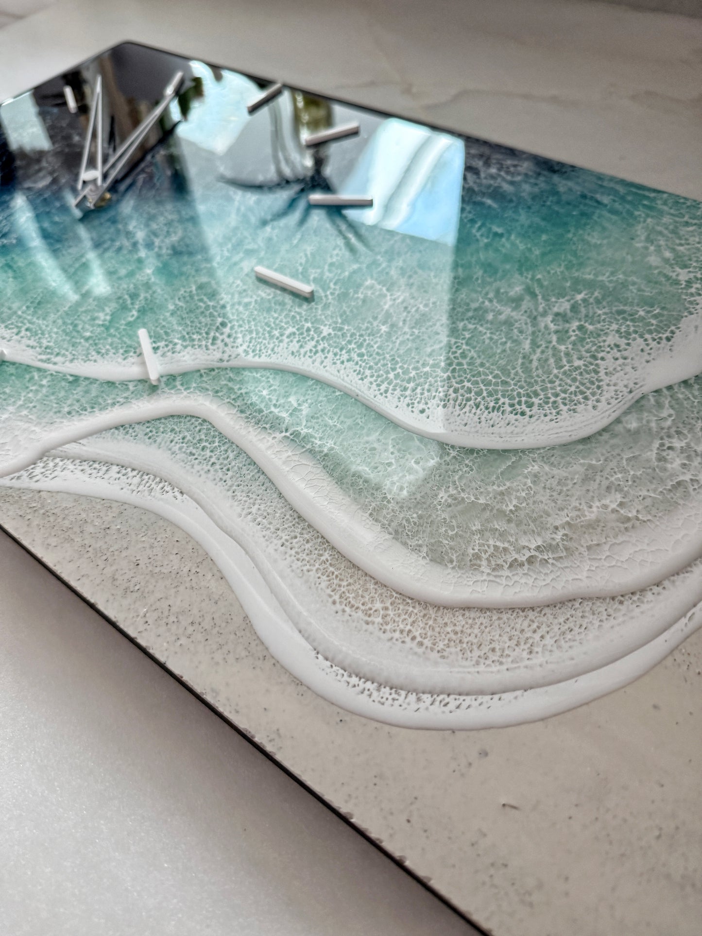 Ocean Wave Clock Wall Art