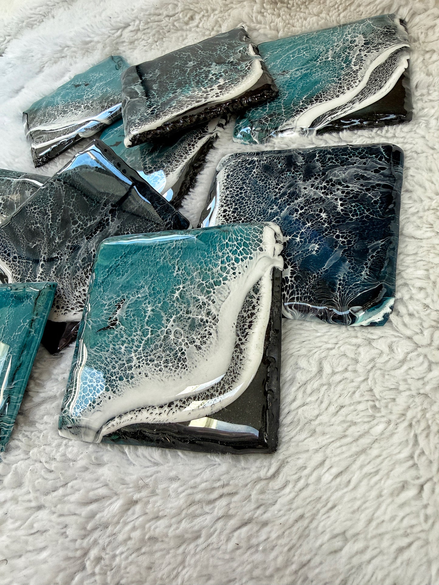 Slate Resin Ocean Wave Coasters 4/9/26