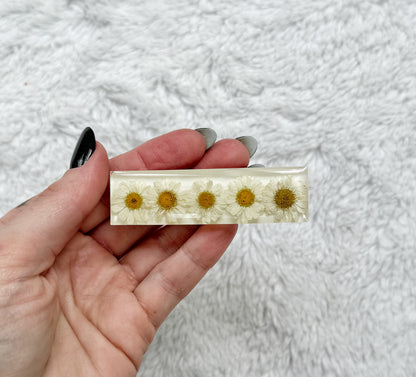 Resin Floral Barrette