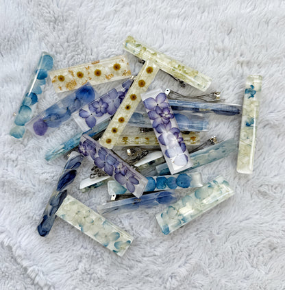 Resin Floral Barrette