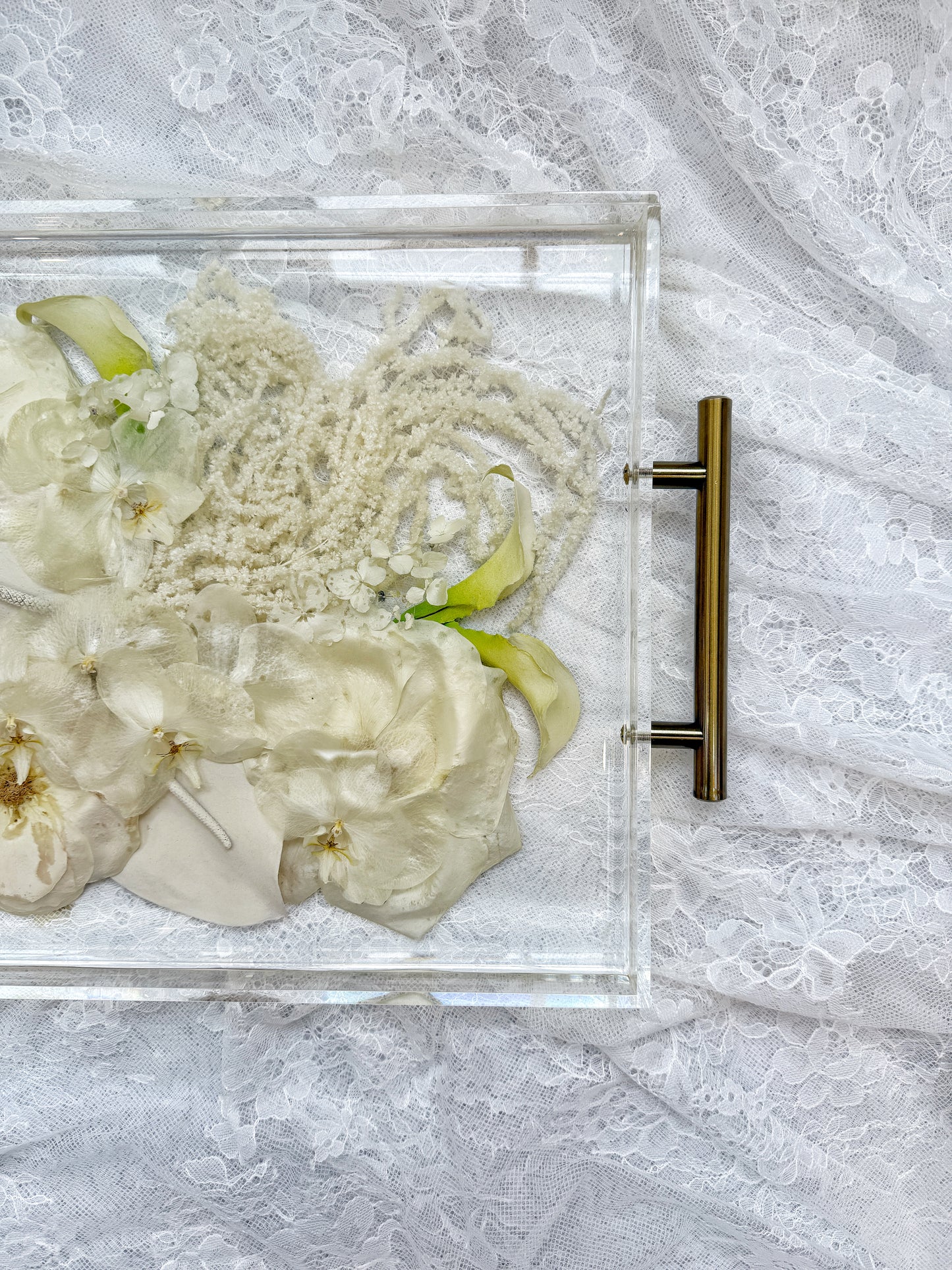 11" x 14" Acrylic Tray Floral Preservation Keepsake