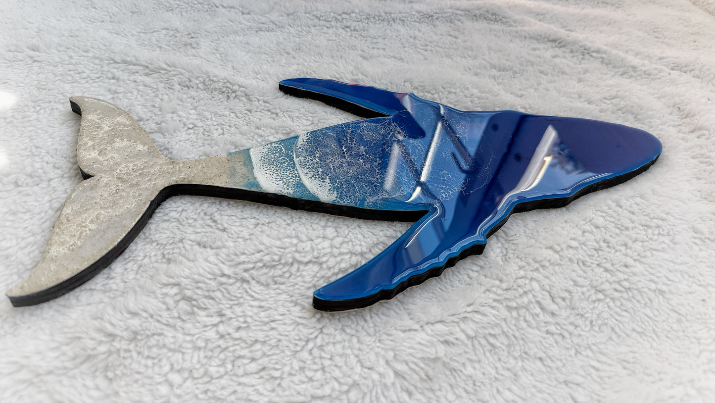Humpback Whale Wall Art | Ocean Wave Resin Decor 4/9/26