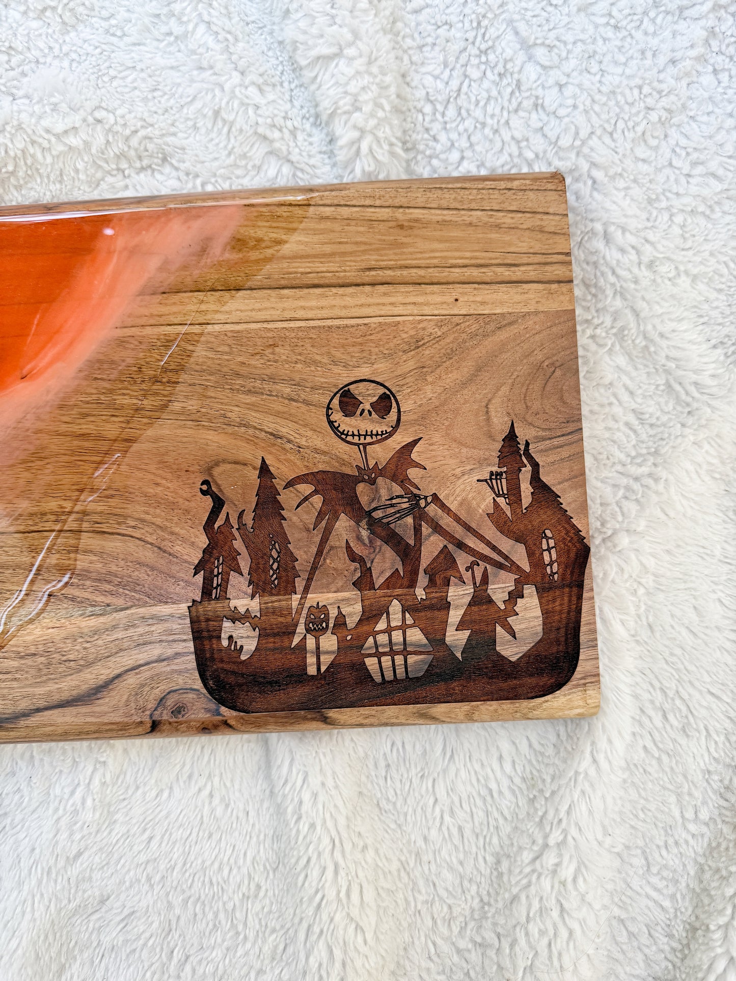 Halloween Cutting/Charcuterie Board - Acacia