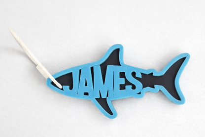 Custom Name Keychain | Personalized Acrylic Tag - Shark