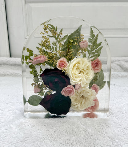 10" Arch Floral Preservation Keepsake