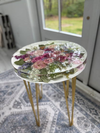 18" Table Floral Preservation Keepsake
