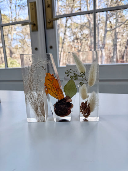 Letter Blocks Floral Preservation Keepsake - Add On Item