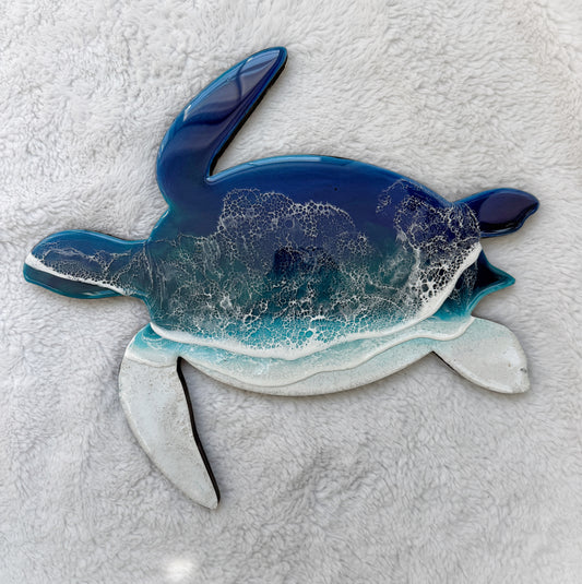 Sea Turtle Wall Art | Ocean Wave Resin Decor 4/9/26