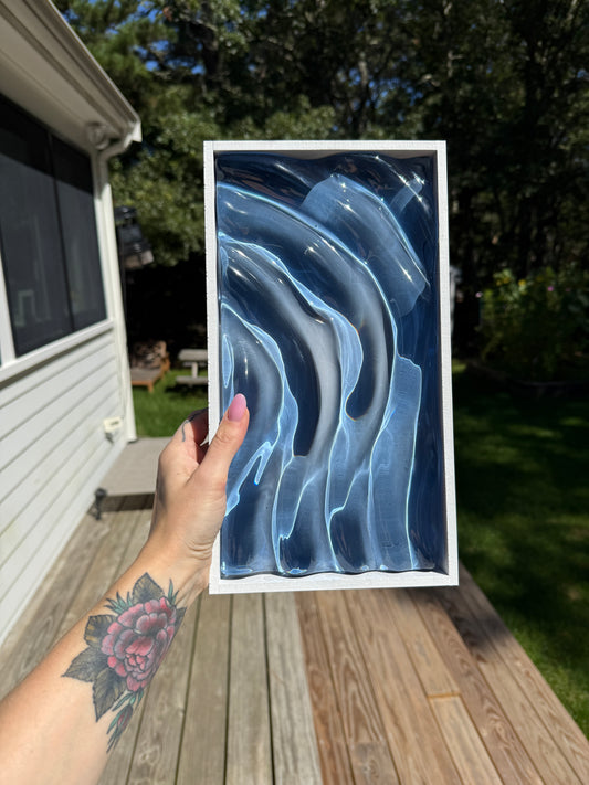 Cape Cod Ocean Ripple Resin Wall Art – Real Cape Cod Sand 9/17/26