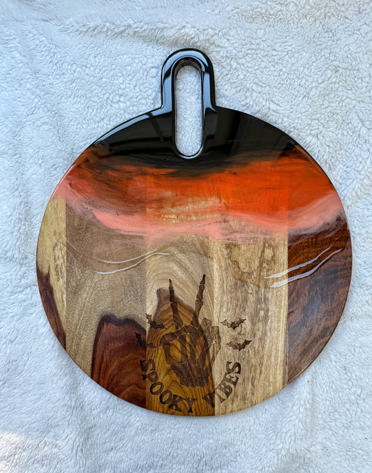 Halloween Cutting/Charcuterie Board - Acacia