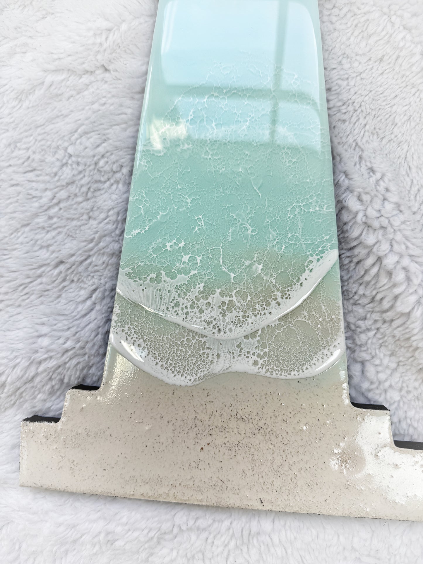 Coastal Lighthouse Wall Art | Ocean Wave Resin Decor