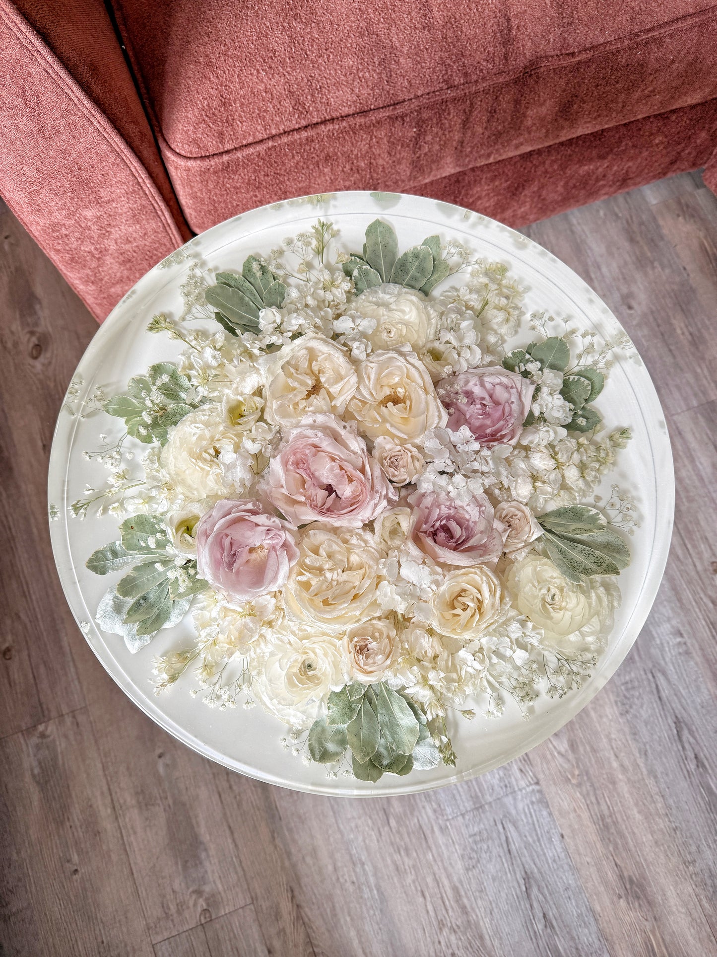 18" Table Floral Preservation Keepsake