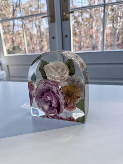 6" Arch Floral Preservation Keepsake - Add on item
