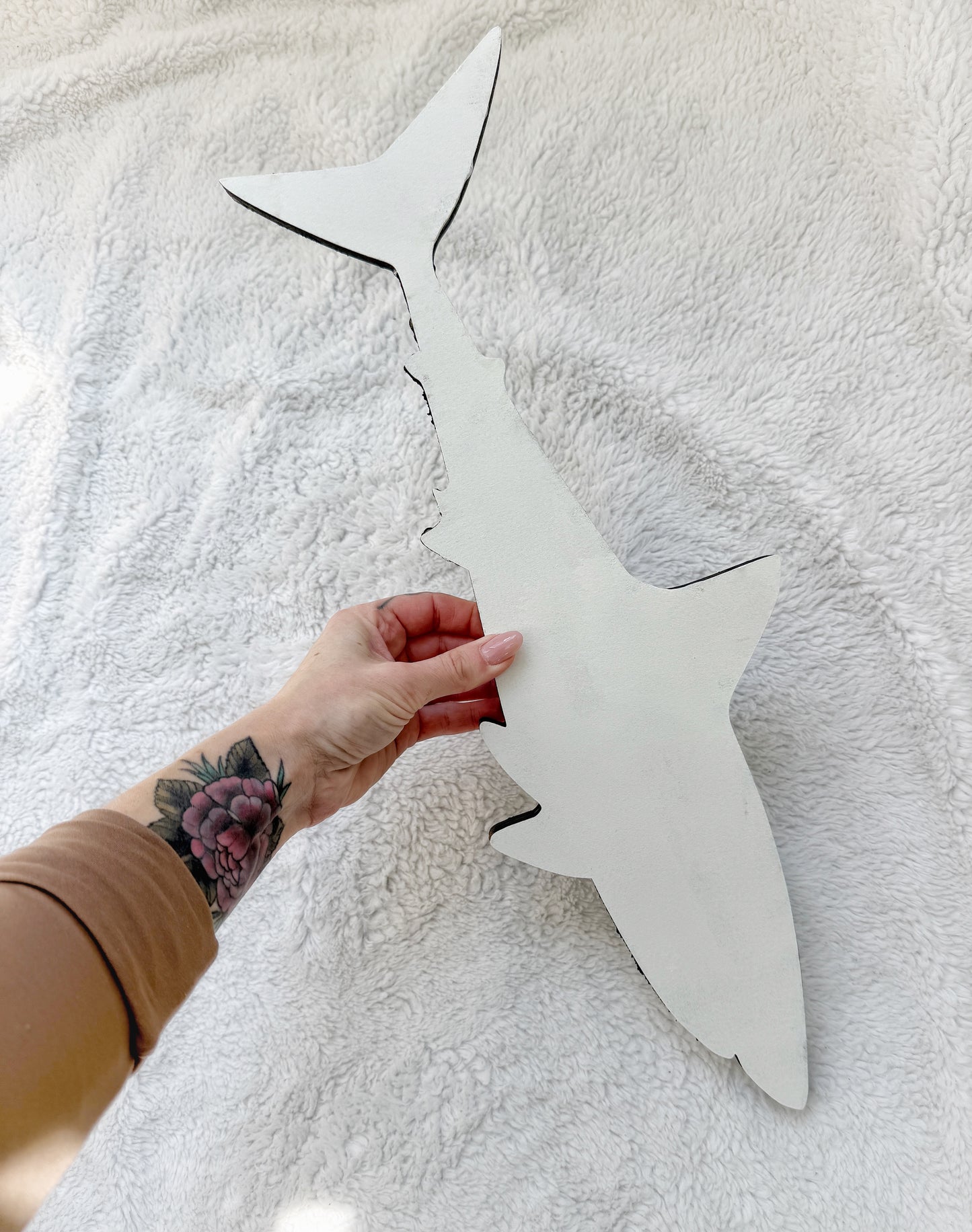 Great White Shark Wall Art | Ocean Wave Resin Decor 4/9/26