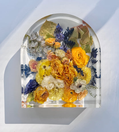 10" Arch Floral Preservation Keepsake