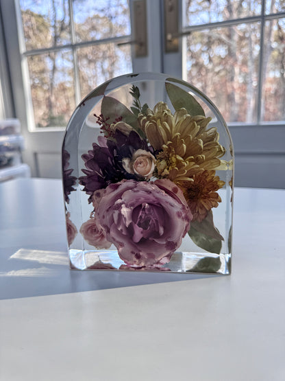 6" Arch Floral Preservation Keepsake - Add on item