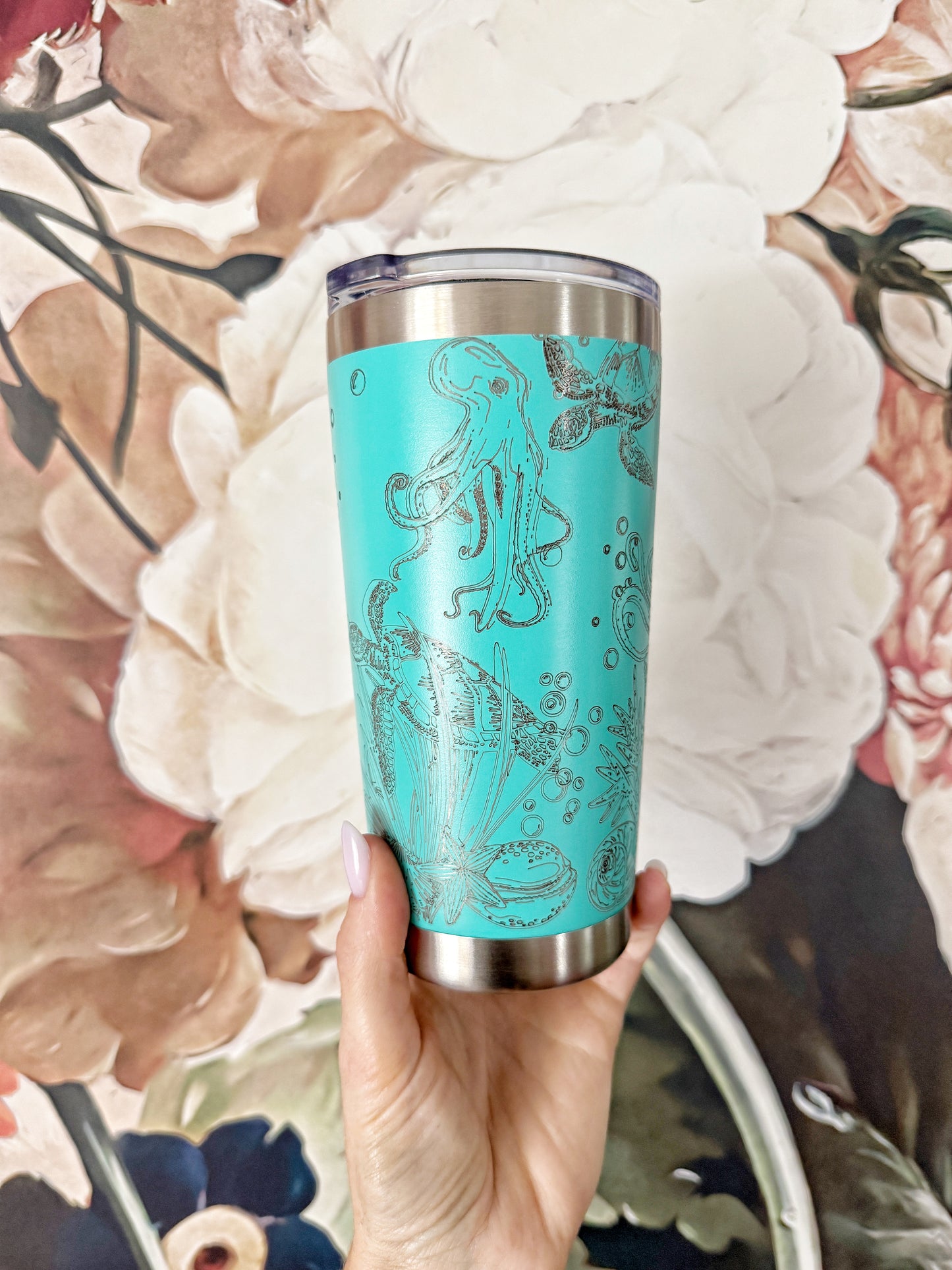 Laser Engraved Stainless Steel Tumbler | 20oz Insulated Travel Cup