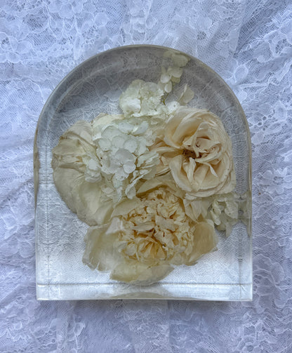 8" Arch Floral Preservation Keepsake