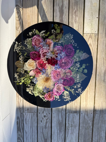 18" Table Floral Preservation Keepsake