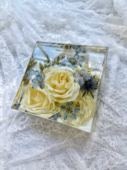 6" Square Floral Preservation Keepsake - Add On Item