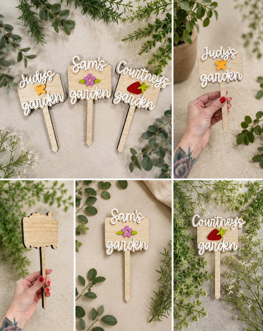 Personalized Garden Plant Stake – Custom Name Sign