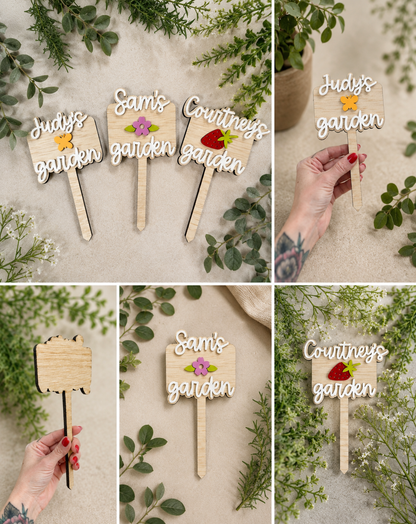 Personalized Garden Plant Stake – Custom Name Sign