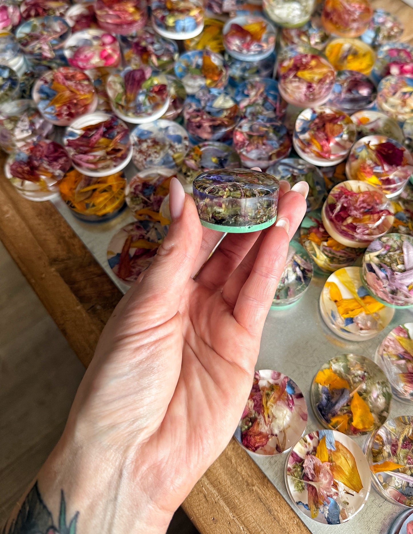 Floral Confetti Magnets | Real Pressed Flower Resin Magnets
