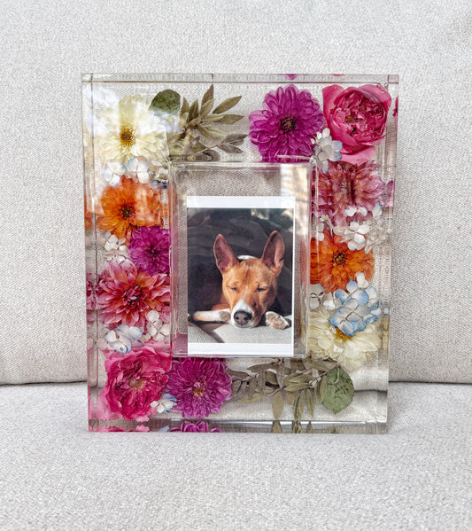 5” x 7” Frame Floral Preservation Keepsake