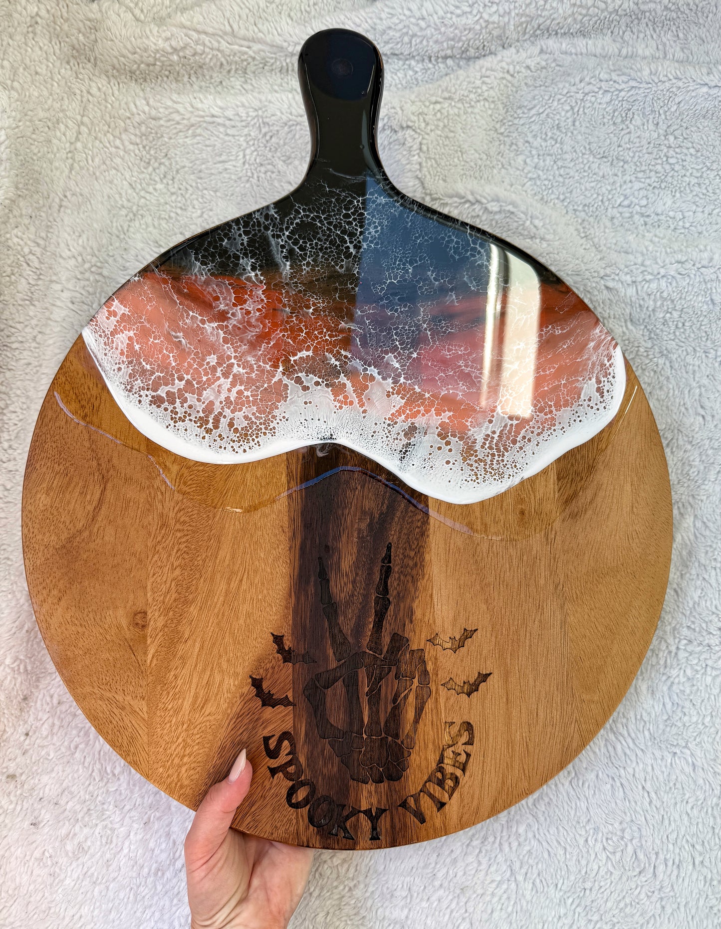 Halloween Cutting/Charcuterie Board - Acacia
