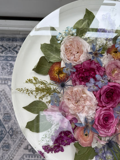 18" Table Floral Preservation Keepsake