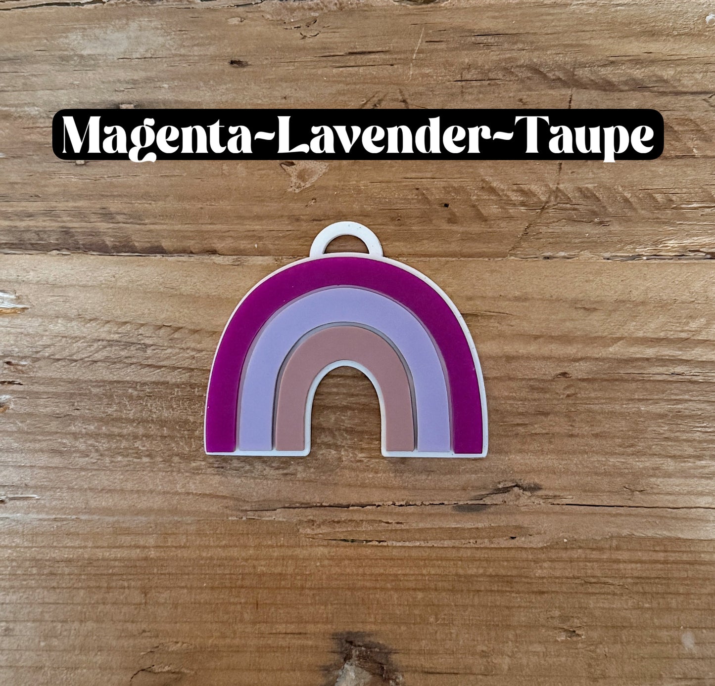 Custom Name Rainbow Keychain | Personalized Acrylic Tag