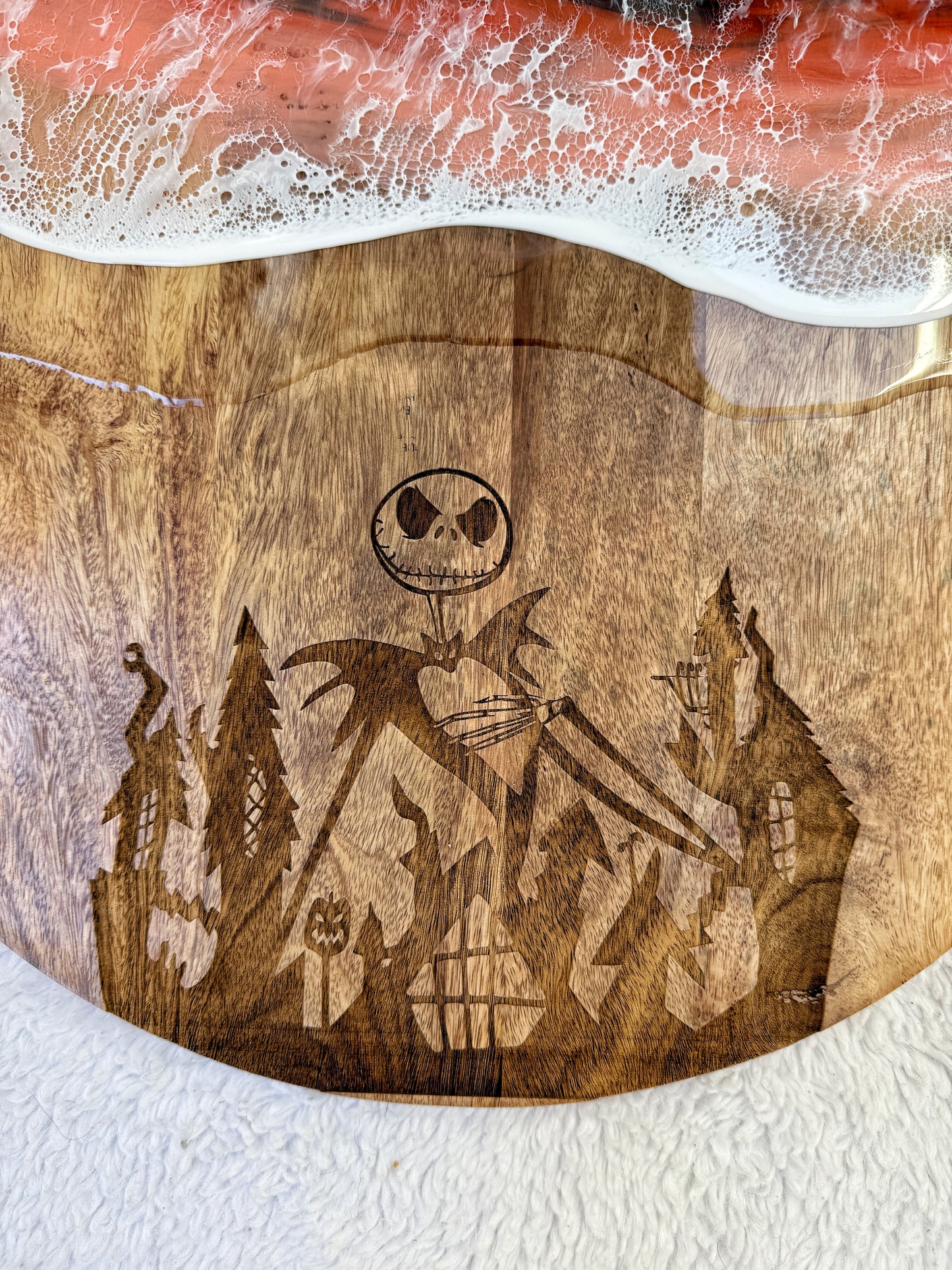 Halloween Cutting/Charcuterie Board - Acacia