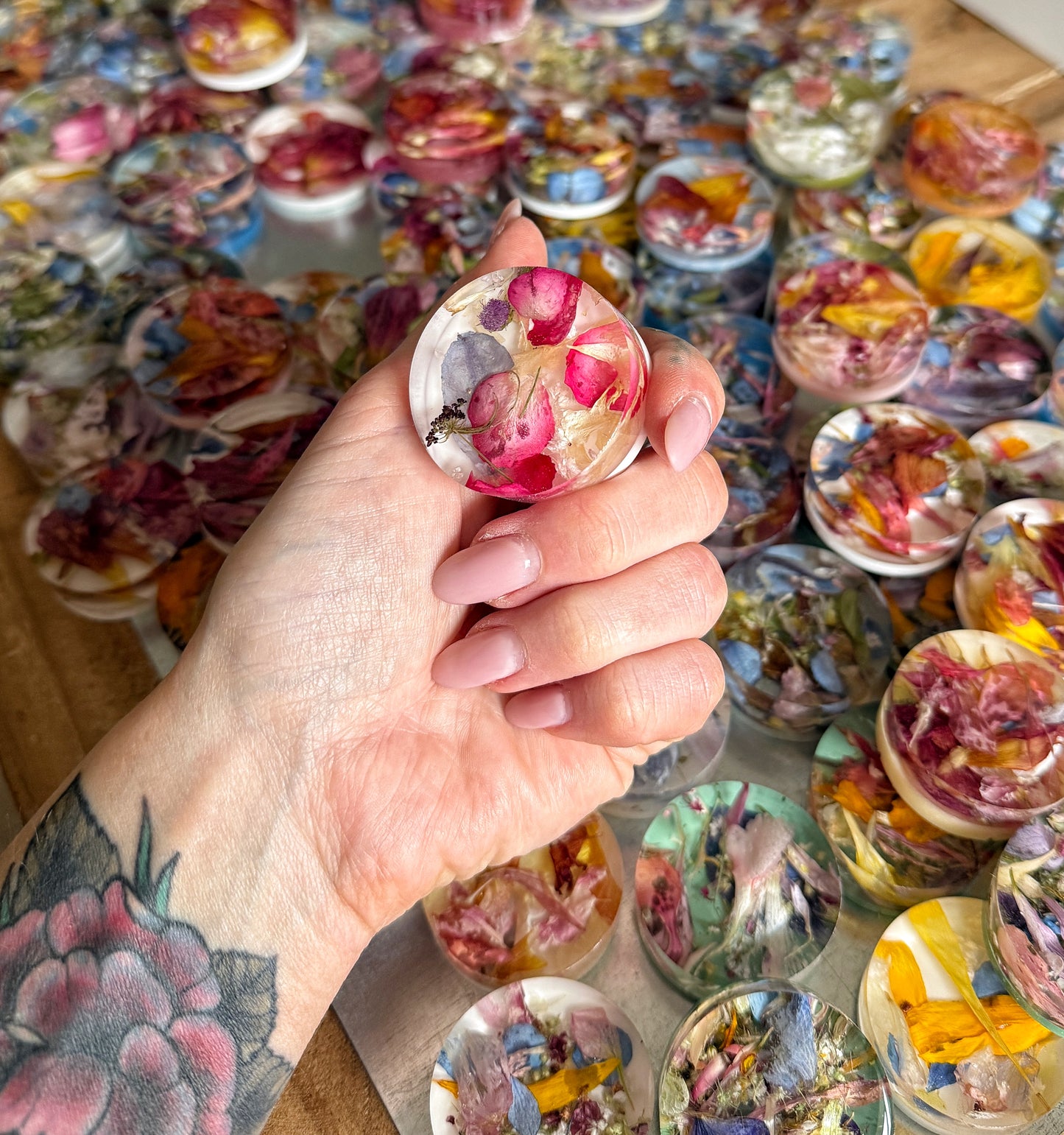 Floral Confetti Magnets | Real Pressed Flower Resin Magnets
