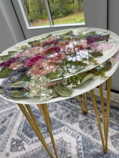 18" Table Floral Preservation Keepsake