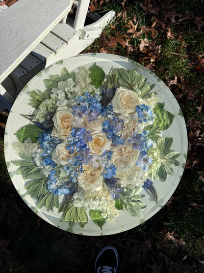 18" Table Floral Preservation Keepsake