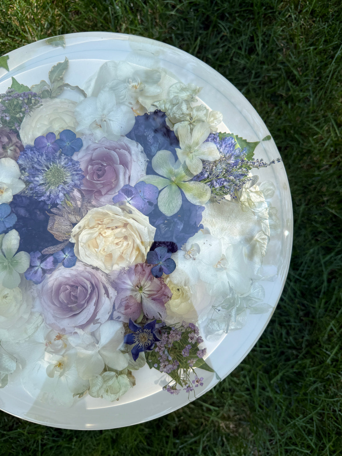 18" Table Floral Preservation Keepsake