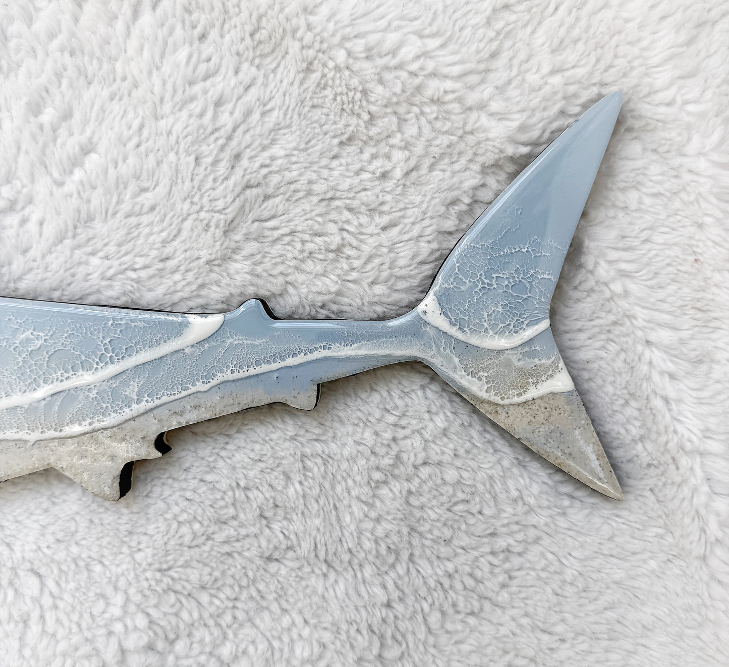 Great White Shark Wall Art | Ocean Wave Resin Decor 4/9/26