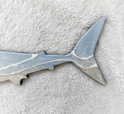 Great White Shark Wall Art | Ocean Wave Resin Decor 4/9/26