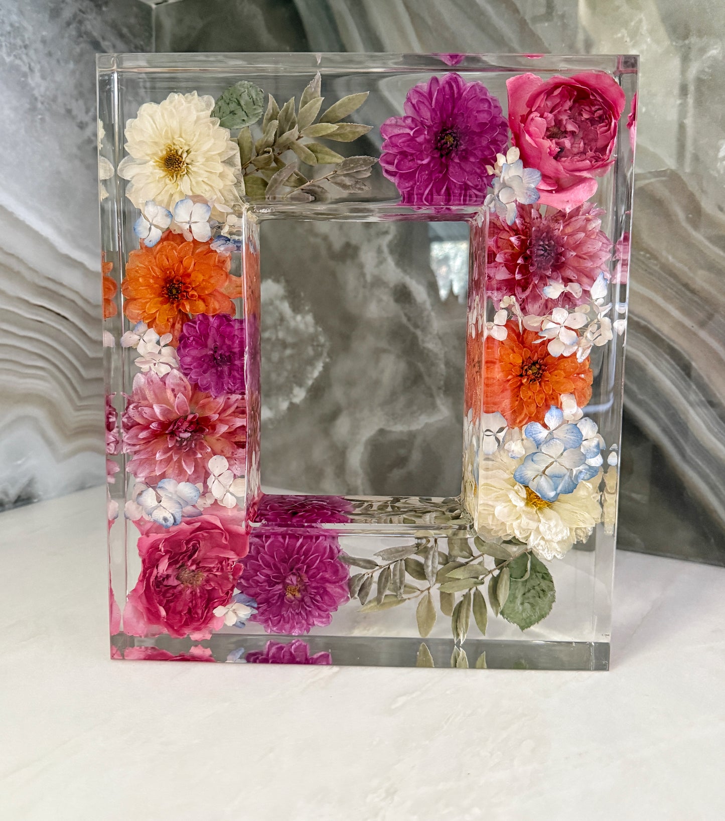 5” x 7” Frame Floral Preservation Keepsake