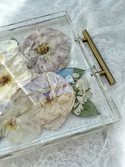 11" x 14" Acrylic Tray Floral Preservation Keepsake