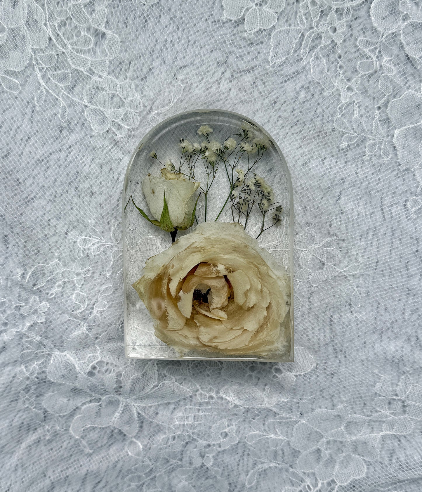 Mini Arch Floral Preservation Keepsake - Add On Item