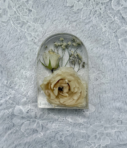Mini Arch Floral Preservation Keepsake - Add On Item