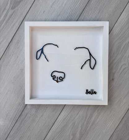 Custom Pet Silhouette Portrait – Classic & Upgraded Options