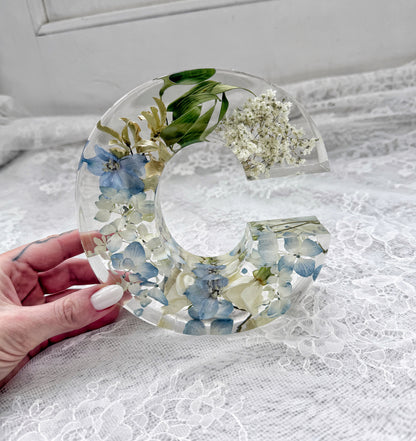 Letter Blocks Floral Preservation Keepsake - Add On Item
