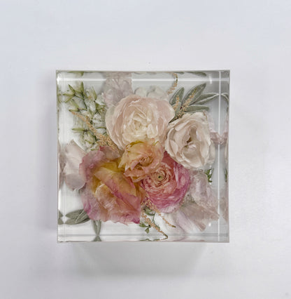 6" Square Floral Preservation Keepsake - Add On Item